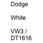 Preview: Dodge, White, VW3 / DT1616.